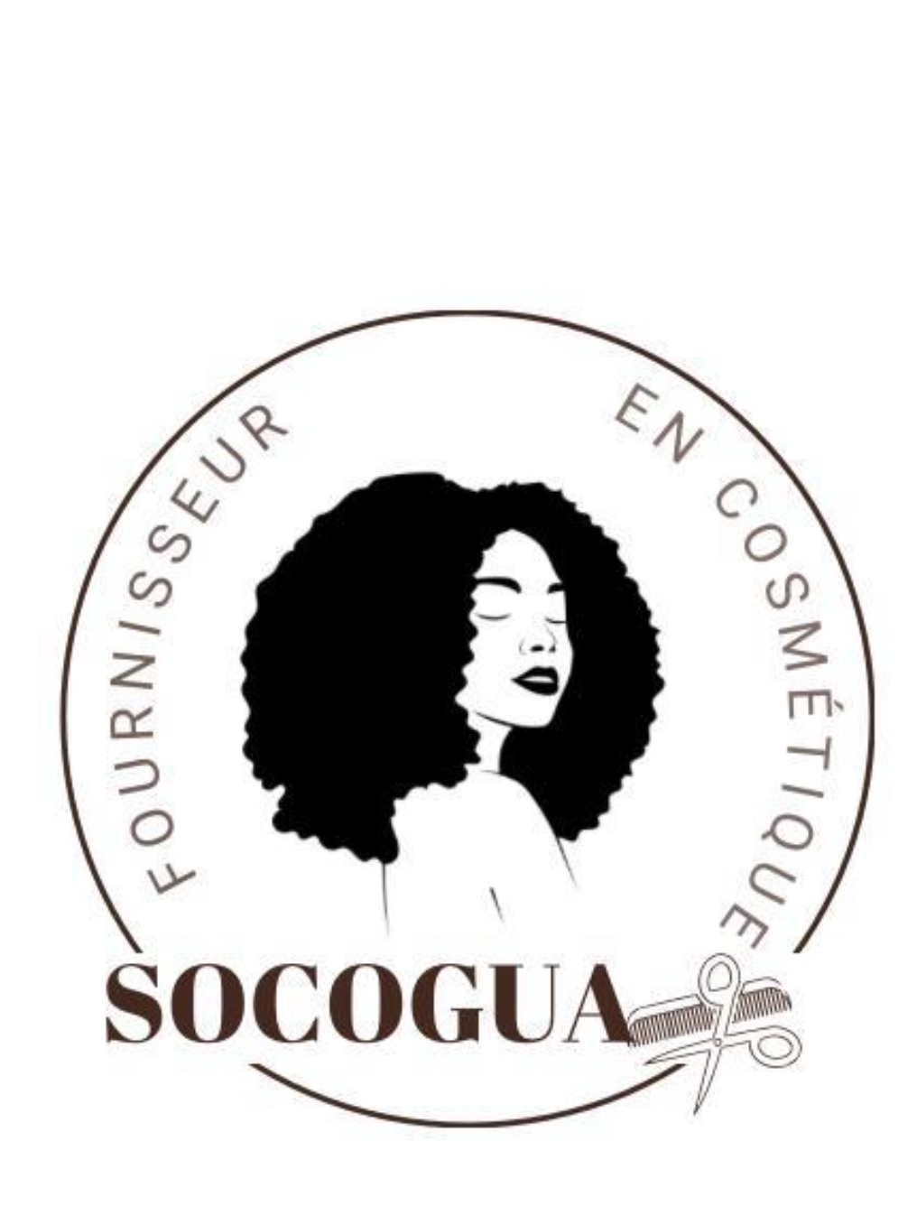 femme cheveux afro logo